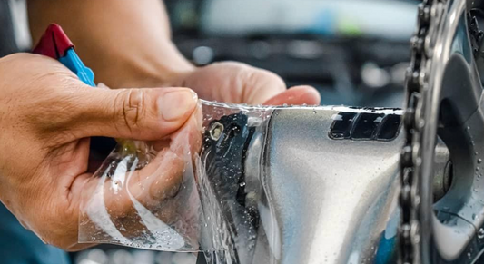 Delvis PPF-beskyttelse til cykelramme